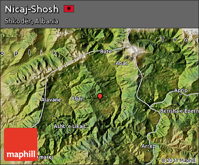 Satellite Map of Nicaj-Shosh