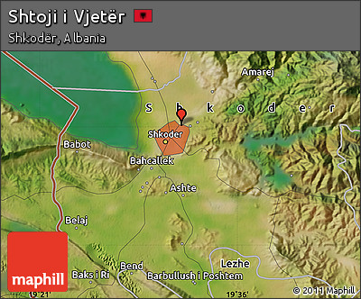 Satellite Map of Shtoji I Vjetër