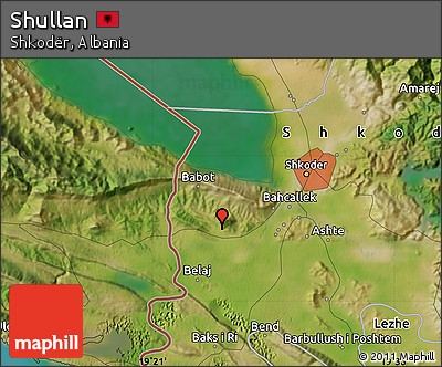 Satellite Map of Shullan