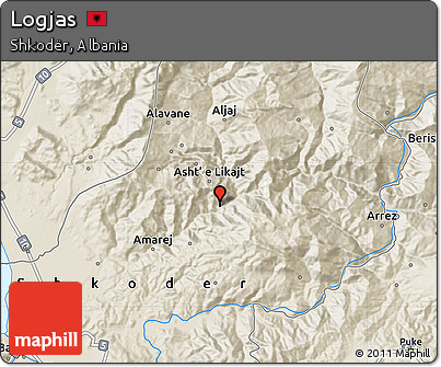 Shaded Relief Map of Logjas