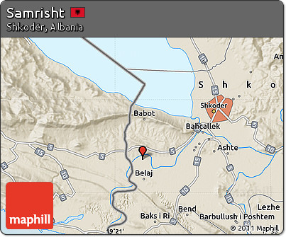 Shaded Relief Map of Samrisht