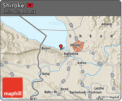 Shaded Relief Map of Shirokë