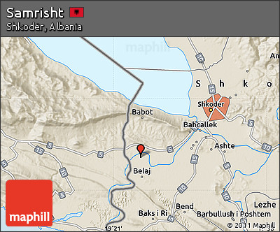 Shaded Relief Map of Samrisht