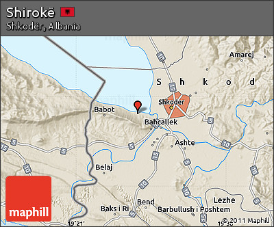 Shaded Relief Map of Shirokë