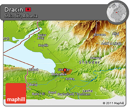 Physical Panoramic Map of Dracin