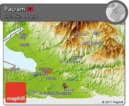Physical Panoramic Map of Paçram