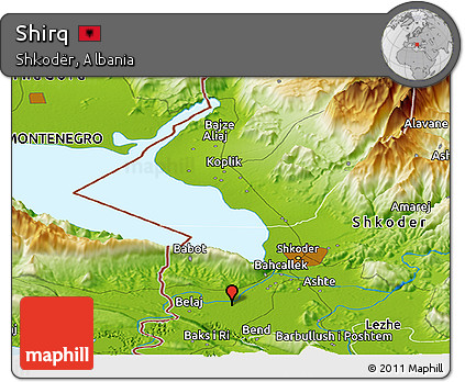 Physical Panoramic Map of Shirq
