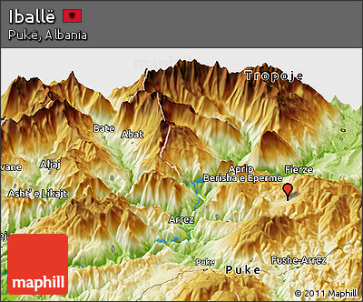 Physical Panoramic Map of Iballë