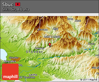 Physical Panoramic Map of Sbuc