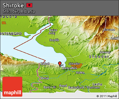 Physical Panoramic Map of Shirokë