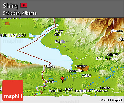 Physical Panoramic Map of Shirq
