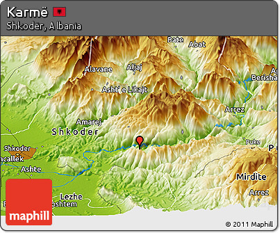 Physical Panoramic Map of Karmë