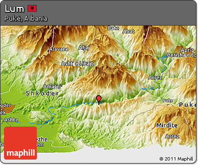 Physical Panoramic Map of Lum