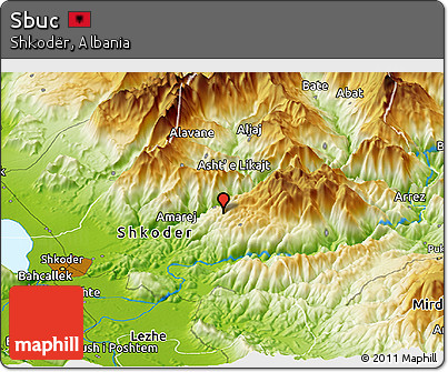 Physical Panoramic Map of Sbuc