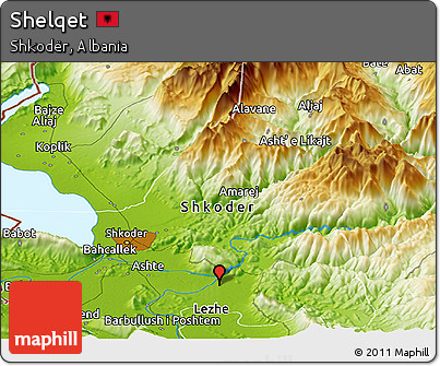 Physical Panoramic Map of Shelqet