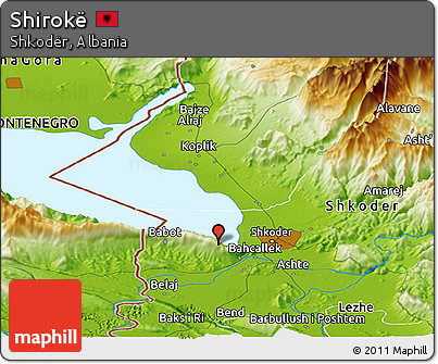 Physical Panoramic Map of Shirokë