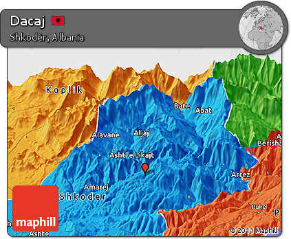 Political Panoramic Map of Dacaj