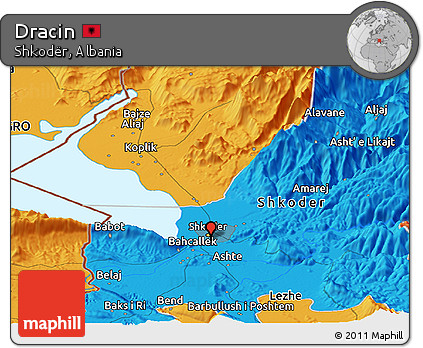 Political Panoramic Map of Dracin