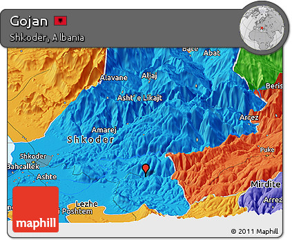 Political Panoramic Map of Gojan