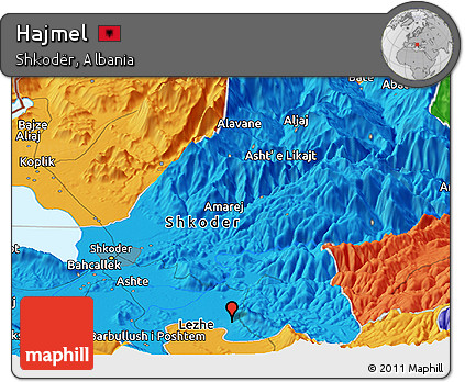 Political Panoramic Map of Hajmel