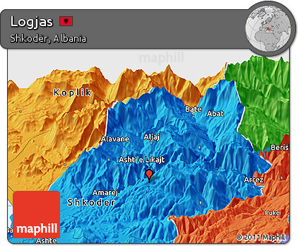 Political Panoramic Map of Logjas