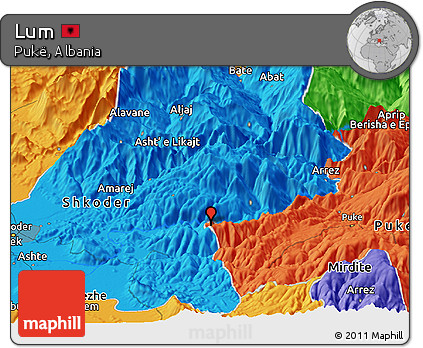 Political Panoramic Map of Lum