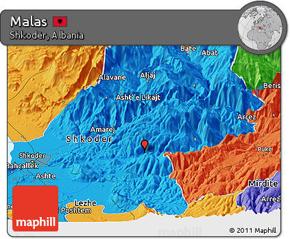 Political Panoramic Map of Malas
