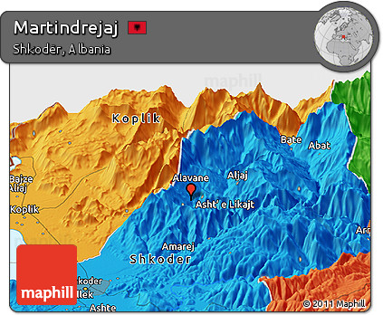 Political Panoramic Map of Martindrejaj