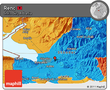 Political Panoramic Map of Renc