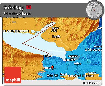 Political Panoramic Map of Suk-Dajç