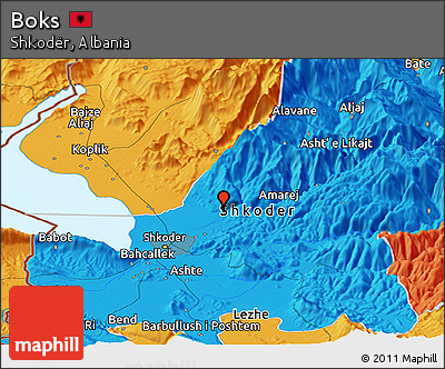 Political Panoramic Map of Boks