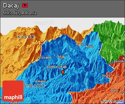 Political Panoramic Map of Dacaj