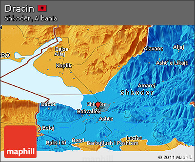 Political Panoramic Map of Dracin