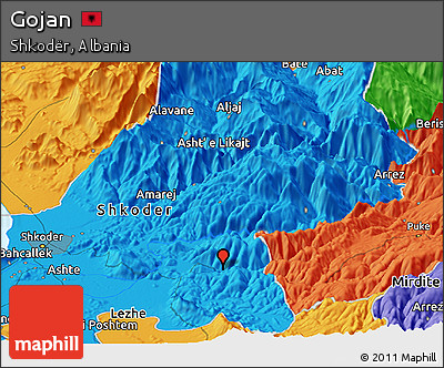 Political Panoramic Map of Gojan