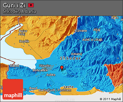 Political Panoramic Map of Guri I Zi