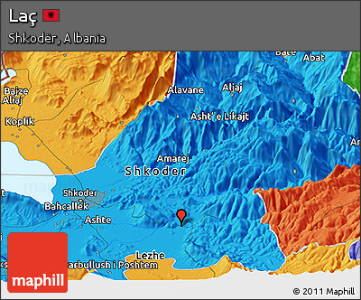 Political Panoramic Map of Laç