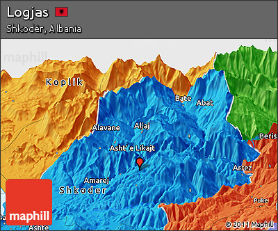 Political Panoramic Map of Logjas