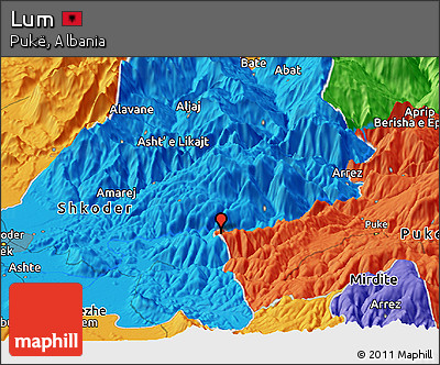 Political Panoramic Map of Lum