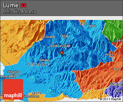 Political Panoramic Map of Lumë
