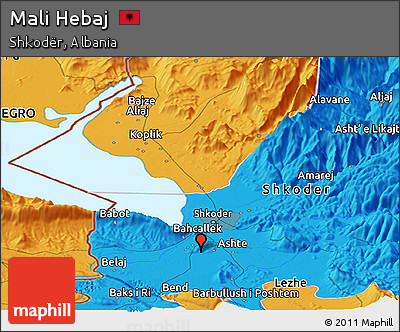 Political Panoramic Map of Mali Hebaj