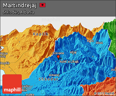 Political Panoramic Map of Martindrejaj