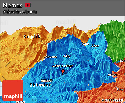 Political Panoramic Map of Nemas