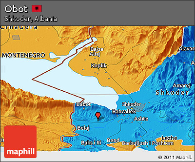 Political Panoramic Map of Obot