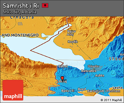Political Panoramic Map of Samrisht I Ri