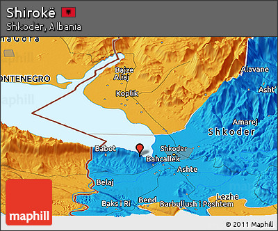 Political Panoramic Map of Shirokë