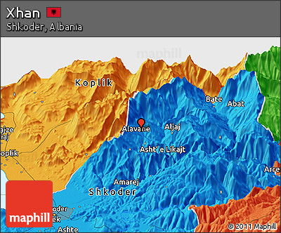 Political Panoramic Map of Xhan