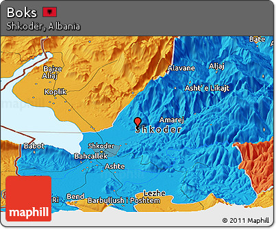 Political Panoramic Map of Boks