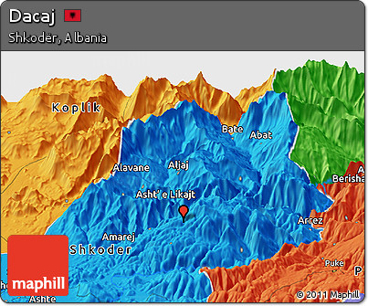 Political Panoramic Map of Dacaj
