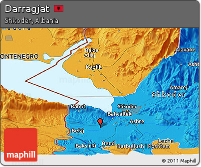 Political Panoramic Map of Darragjat