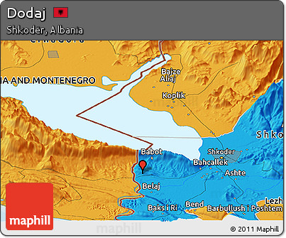 Political Panoramic Map of Dodaj